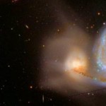 The large spiral galaxy M51 with its small spiral companion