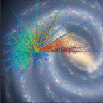 Artist conception of the Milky Way Galaxy, with location of APOGEE stars
