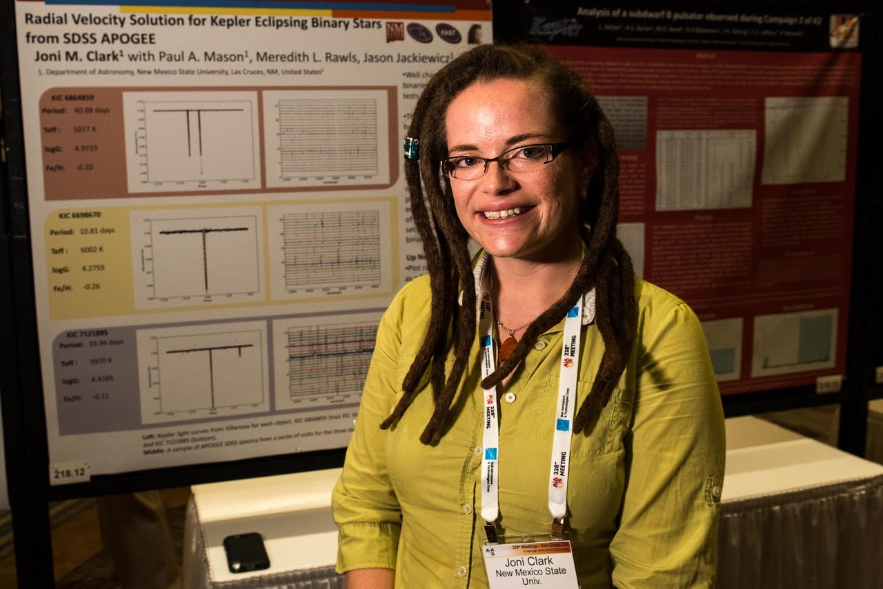 <p class='lead'>Joni Clark Cunningham, a graduating senior from New Mexico State University and a participant in the SDSS FAST program</p>

<strong>Image Credit:</strong> SDSS Collaboration