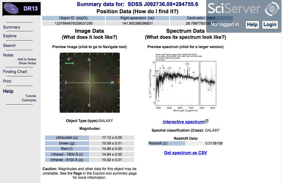 Quick Look view of the host galaxy of supernova 2011V (<a href="http://adsabs.harvard.edu/abs/2012A%26A...544A..81H">Hakobyan et al. 2012</a>). Click on the image to go to the Quick Look tool.