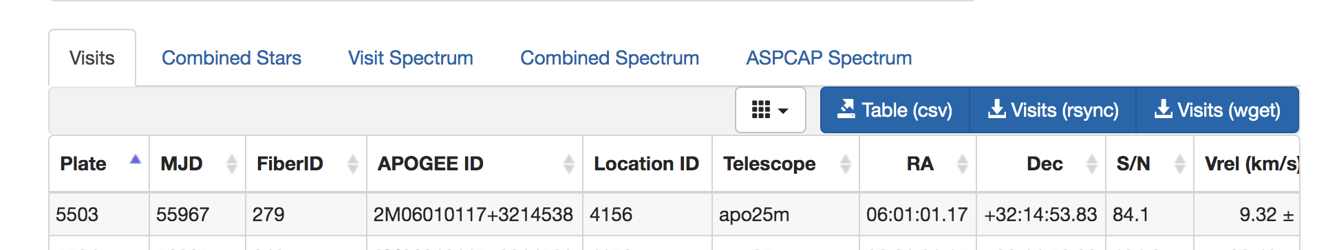 SAW options for exploring infrared data.
