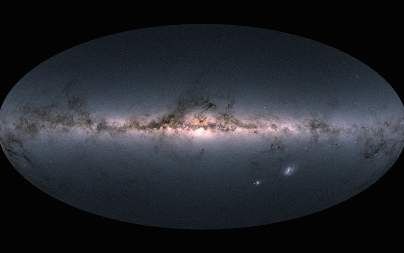 Map of the Milky Way from the Gaia spacecraft