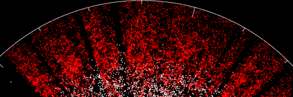 A plot of large-scale galaxy structure from BOSS