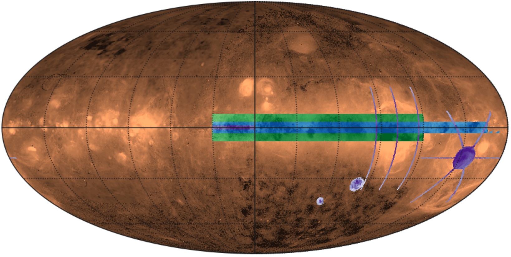 The LVM footprint compared to the Milky Way